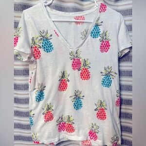 Colorful Pineapple Print Women's Top
